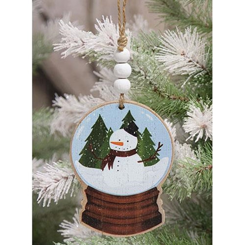 Snowman Forest Snowglobe Ornament