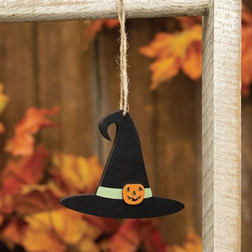 Jack O Lantern Witch Hat Ornament