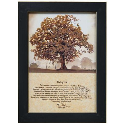 Living Life Framed Print