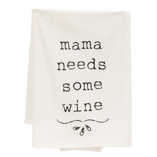 Mama Needs Some Wine Dish Towel