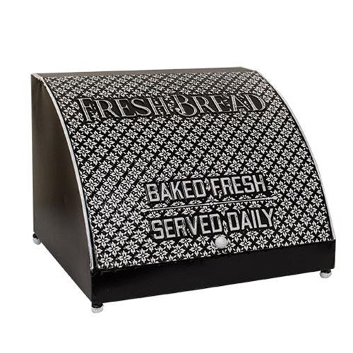 Embossed Bread Box Black