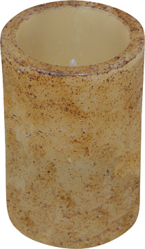 4.5" Burnt  Ivory Timer Pillar