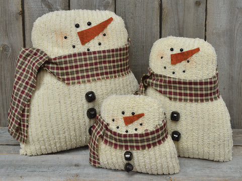 Chenille Snowman 4"