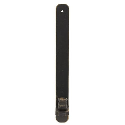 Black Wooden Wall Taper Sconce 18"