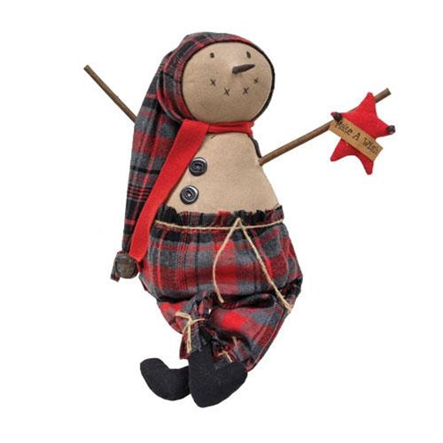 Yule Plaid Snowman