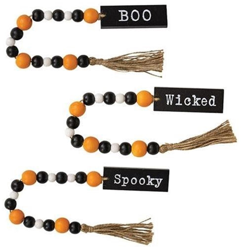 Halloween Beaded Garland with Tassel 3 Asstd.