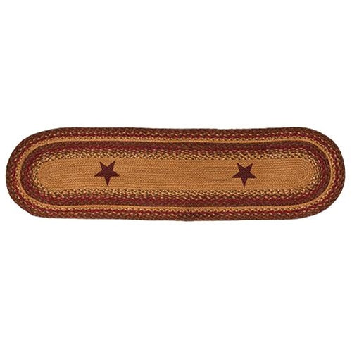 Cinnamon Star Braided Runner 13x48