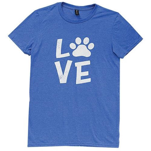 Paw Print Love T-Shirt Medium