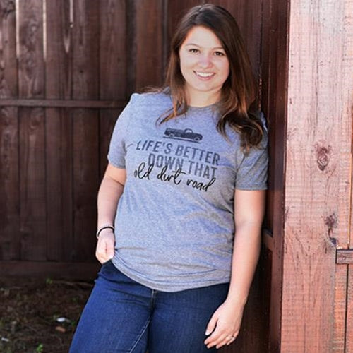 Old Dirt Road T-Shirt Gray XXL