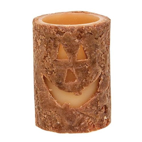 Jack O'Lantern Votive Timer Pillar 2" x 4"