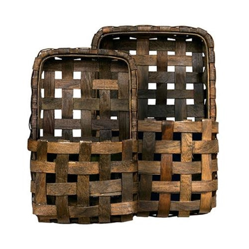 Woven Wall Storage Baskets - Set/2 - Piper Classics