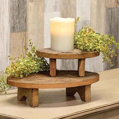 2/Set Reclaimed Wooden Risers