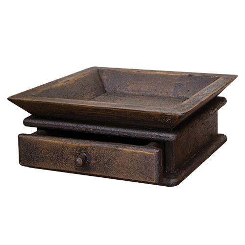 Aged Tray w/Drawer