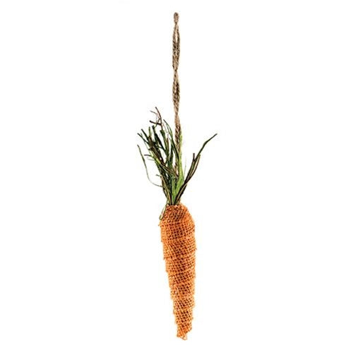 Burlap Carrot Ornament – Primitive Renditions