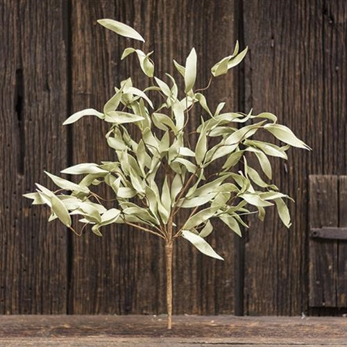 Flocked Herb Leaves Bush 24"