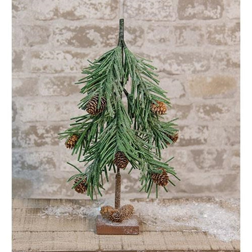 Snowy Douglas Mini Fir Tree 16"