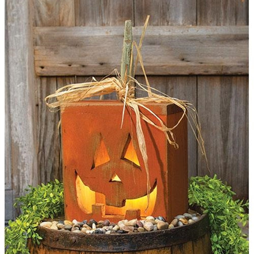 Jack O Lantern Light Box w/Black Cord and 7W Bulb