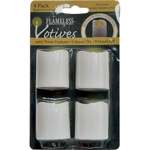 4/Pk - LED Timer Votives