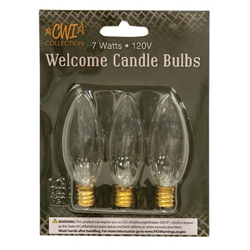 3/pk 7 Watt Torpedo Bulb