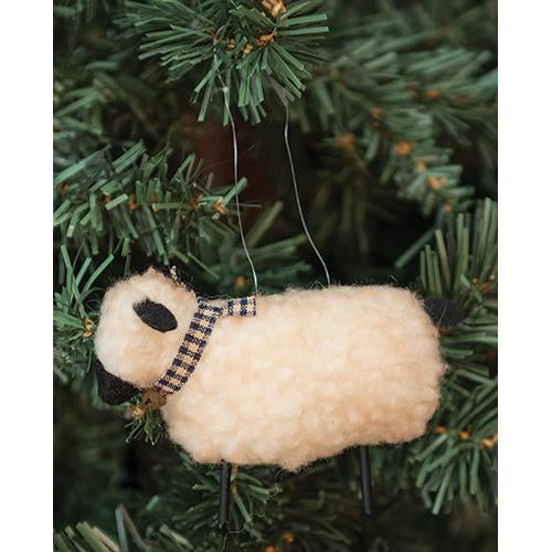 Wooly Sheep Ornament – Primitive Renditions